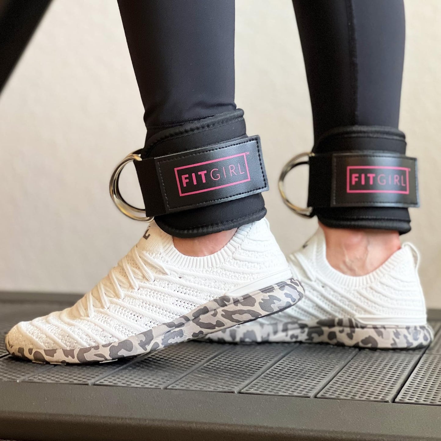 FITGIRL Ankle Strap for Cable Machines - Home & Gym Workout Cuff Attachment for Glute Workouts, Kickbacks, Leg Extensions, Hip Abductors