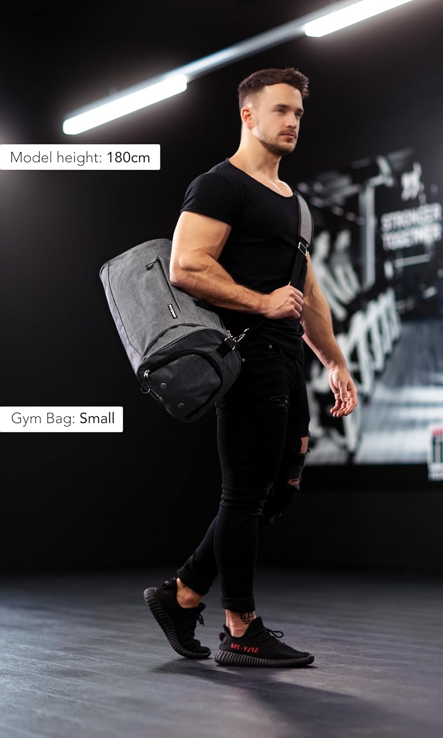 Fitgriff® Unisex Gym Duffle Bag with Shoe & Wet Compartment - Ideal for Travel, Sports, Fitness & Workouts