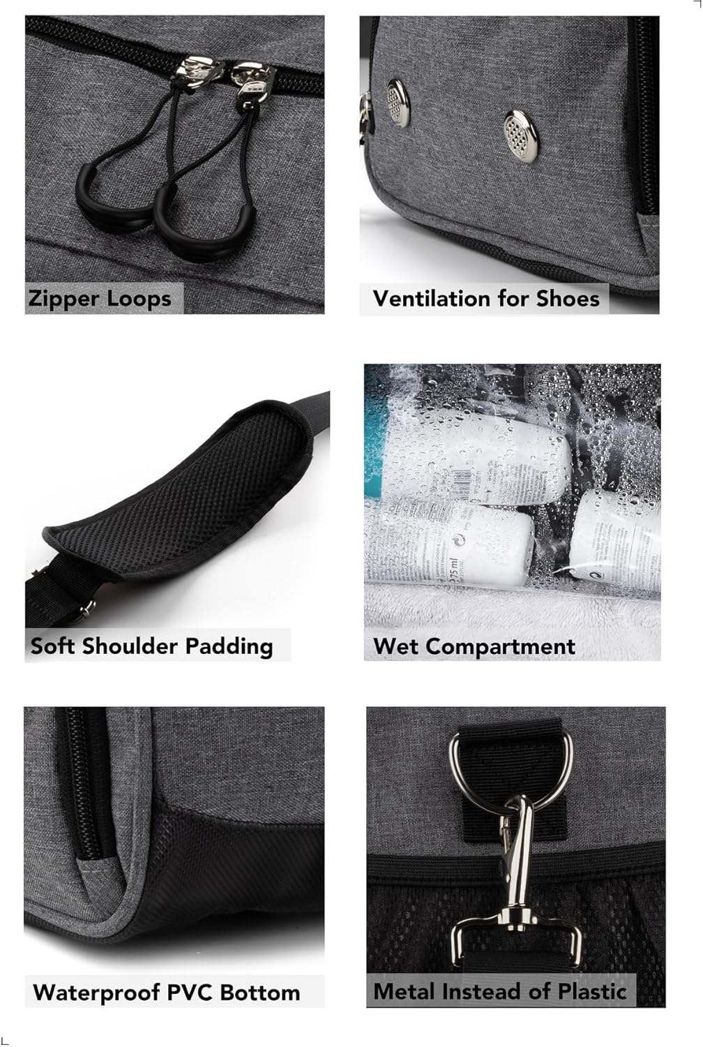 Fitgriff® Unisex Gym Duffle Bag with Shoe & Wet Compartment - Ideal for Travel, Sports, Fitness & Workouts