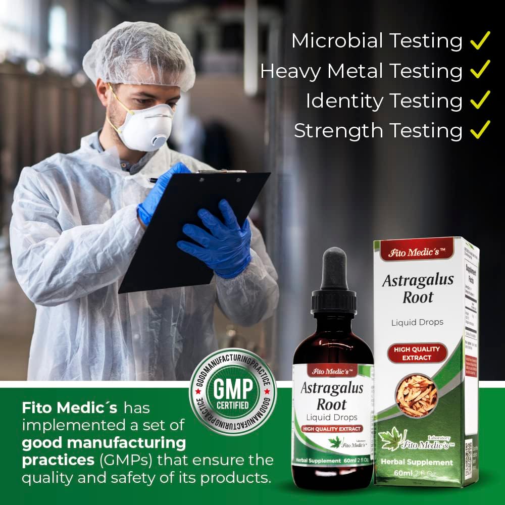FITO MEDIC'S Lab Astragalus Extract for Ultimate Health - High Absorption, Alcohol-Free Formula from Astragalus Root