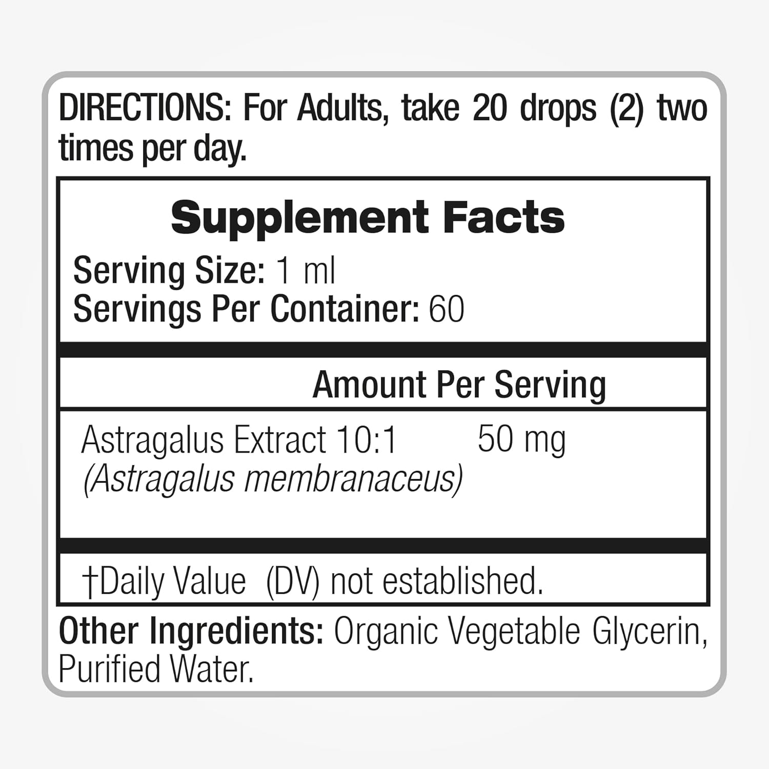 FITO MEDIC'S Lab Astragalus Extract for Ultimate Health - High Absorption, Alcohol-Free Formula from Astragalus Root