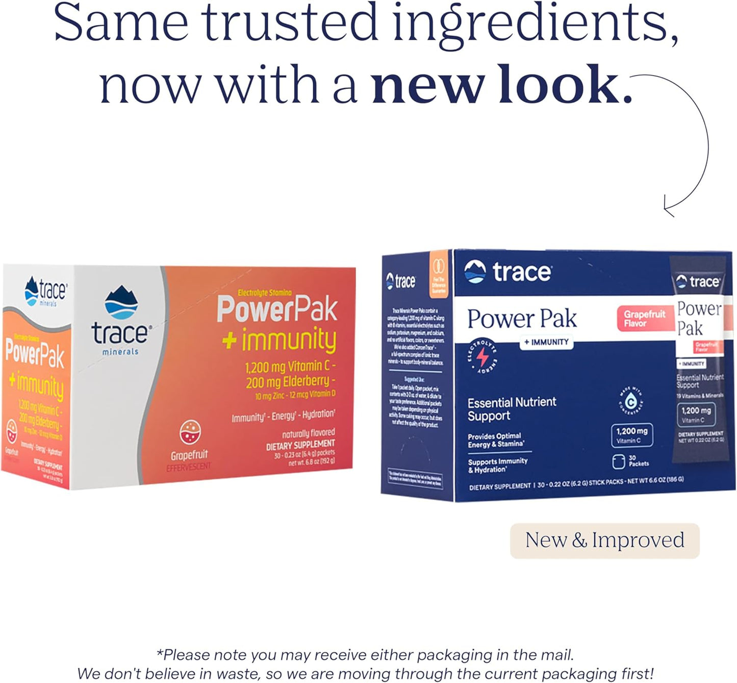 Fizzy Grapefruit Electrolyte & Immunity Drink Packets with Trace Minerals - 1200mg Vitamin C, Elderberry, Zinc, D3, B6, B12 - 30 Packets for Energy & Hydration