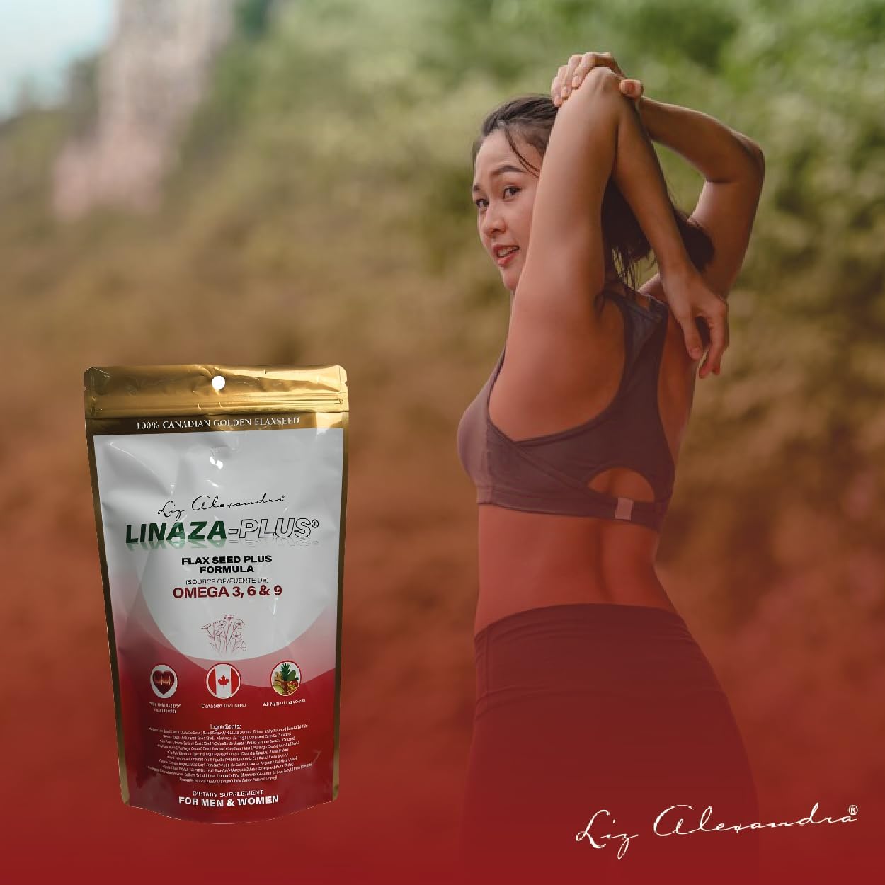 Flax Seed Plus Omega 3, 6 & 9 Ground Powder - LIZ ALEXANDRA Linaza Semilla Molida