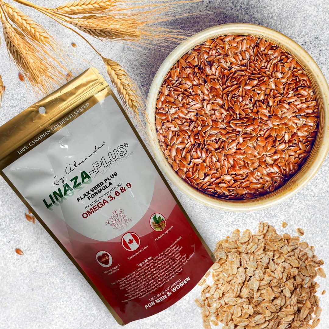 Flax Seed Plus Omega 3, 6 & 9 Ground Powder - LIZ ALEXANDRA Linaza Semilla Molida