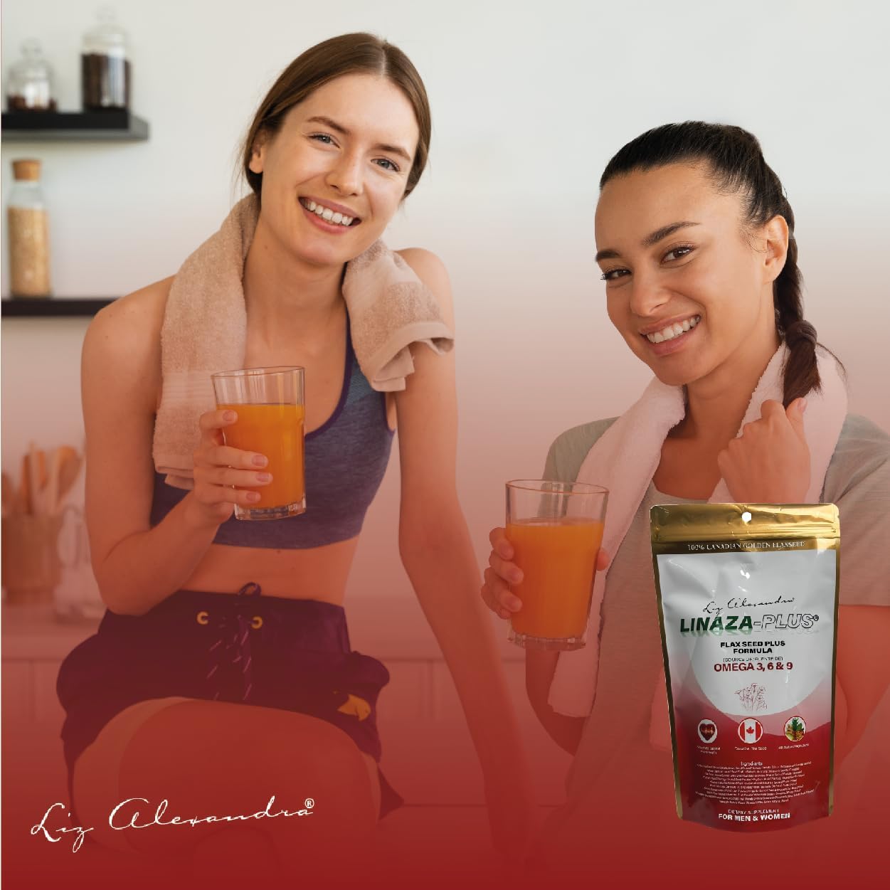 Flax Seed Plus Omega 3, 6 & 9 Ground Powder - LIZ ALEXANDRA Linaza Semilla Molida