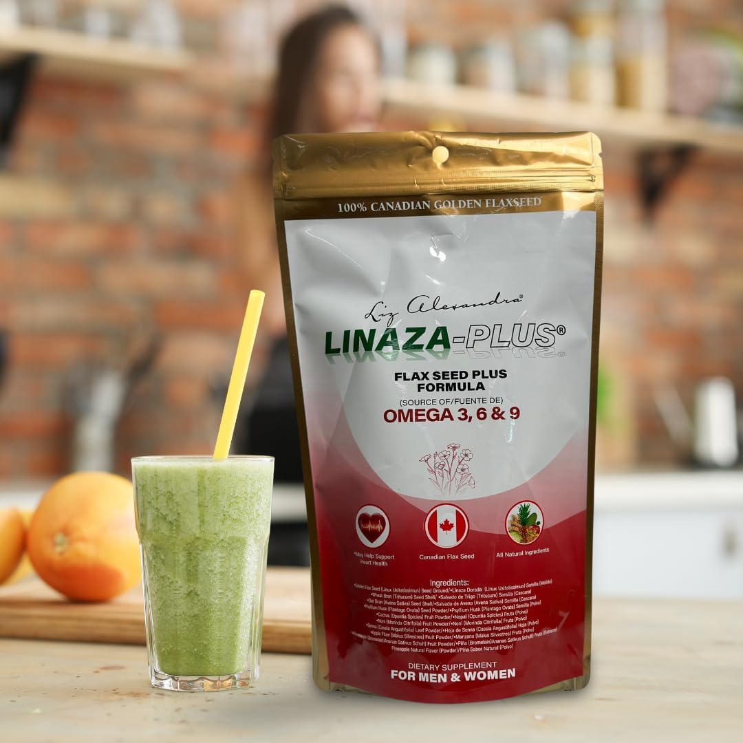 Flax Seed Plus Omega 3, 6 & 9 Ground Powder - LIZ ALEXANDRA Linaza Semilla Molida