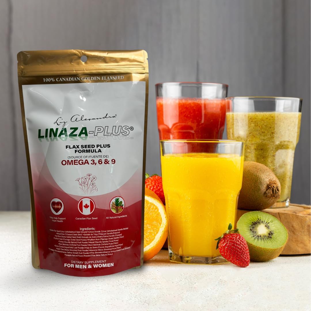 Flax Seed Plus Omega 3, 6 & 9 Ground Powder - LIZ ALEXANDRA Linaza Semilla Molida