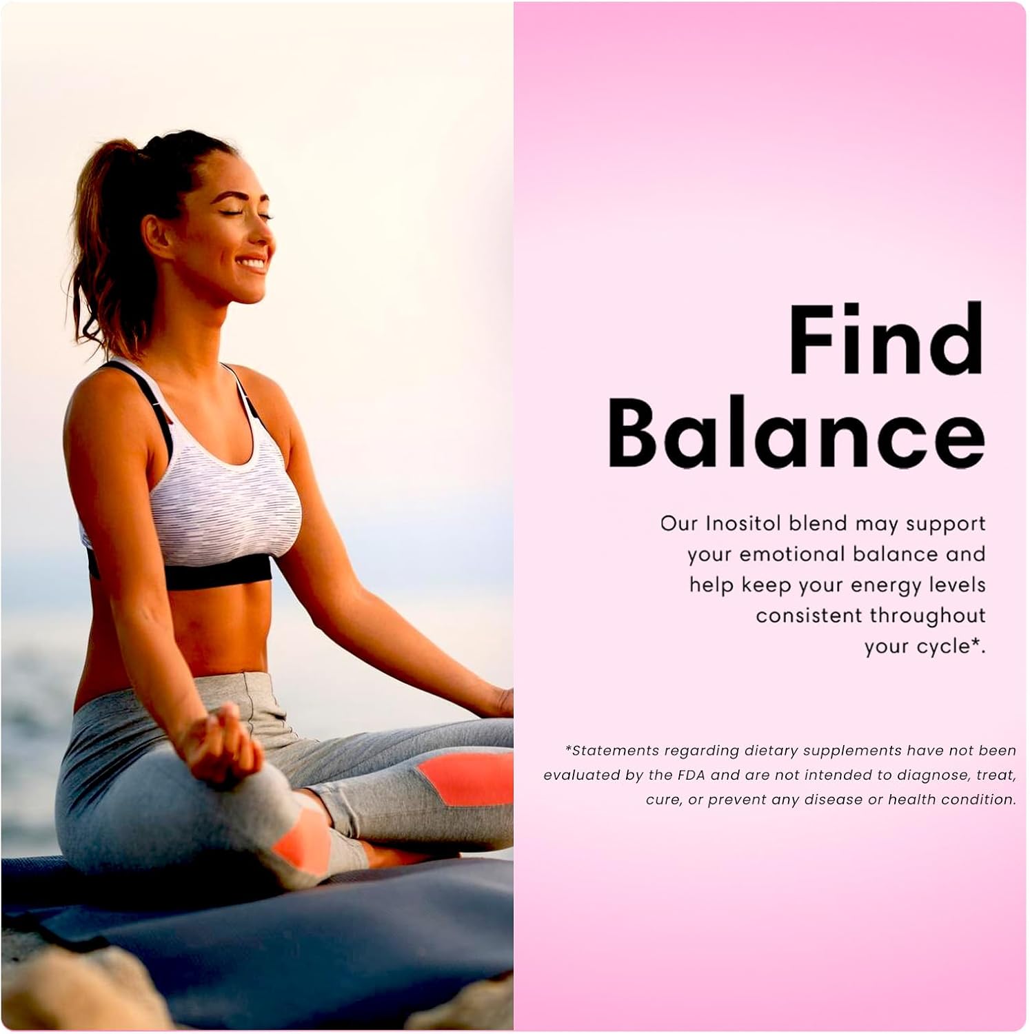 FLEUR Inositol Capsules for Women, Hormone Balance & Ovarian Function Support, PCOS Symptom Relief, Regulates Menstrual Cycle, Non-GMO Vegan, 90ct