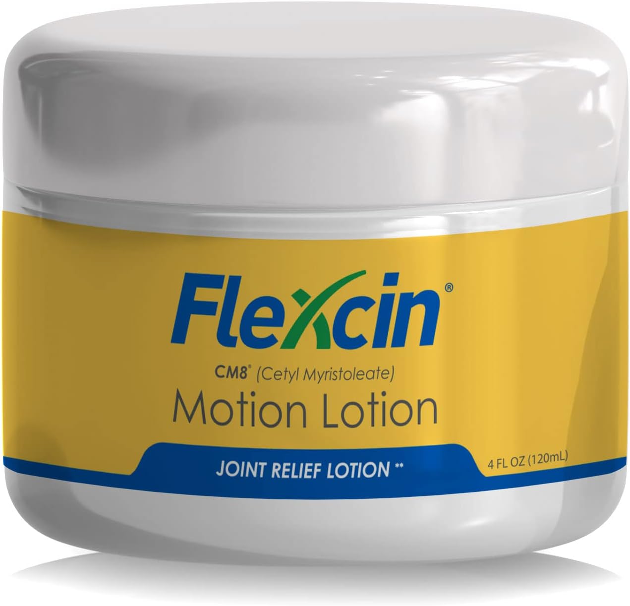 Flexcin with CM8 Motion Lotion 3 Pack - 4 oz Jar for Joint Pain Relief
