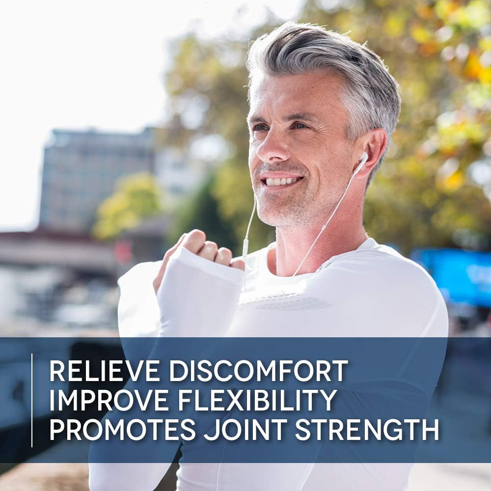 Flexify Joint Supplement with Glucosamine, Chondroitin, Turmeric, MSM, Boswellia, D3, and Ginger Root