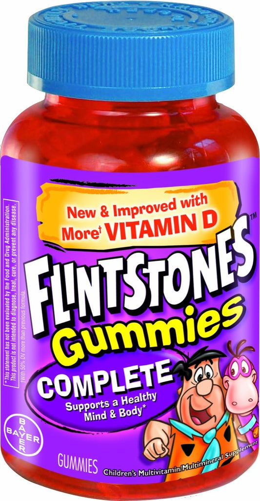 Flintstones Children's Complete Multivitamin Gummies, 180 Count in Pack of 3
