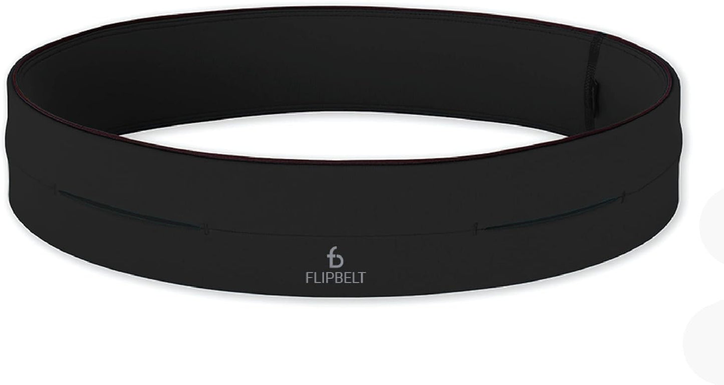 FlipBelt Classic Running Belt - Comfortable Fanny Pack for Men and Women by USA Brand