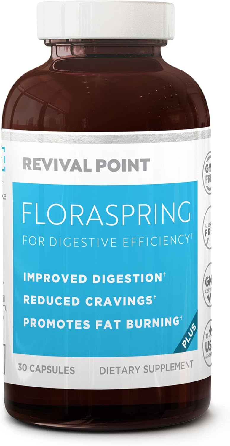 Floraspring Probiotic Supplement for Gut Health - Dr Formulated Lactobacillus Gasseri Probiotics for Women & Men - Supports Digestive Health, Bloating & Metabolism - 30 Capsules