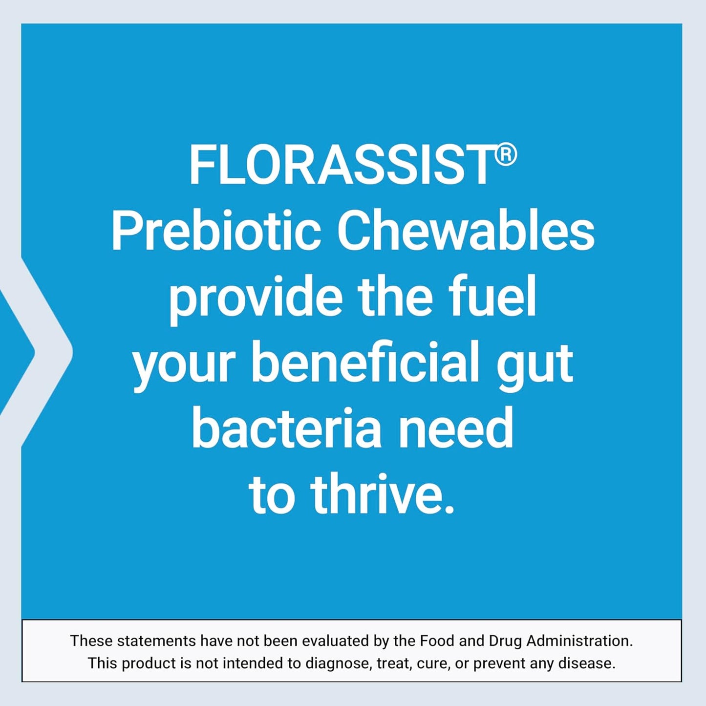 FLORASSIST® Prebiotic Chewable Strawberry Tablets - 1000mg Xylooligosaccharides, Gut Flora Fuel Supplement, Gluten-Free, Non-GMO, Vegetarian - 60 Tablets