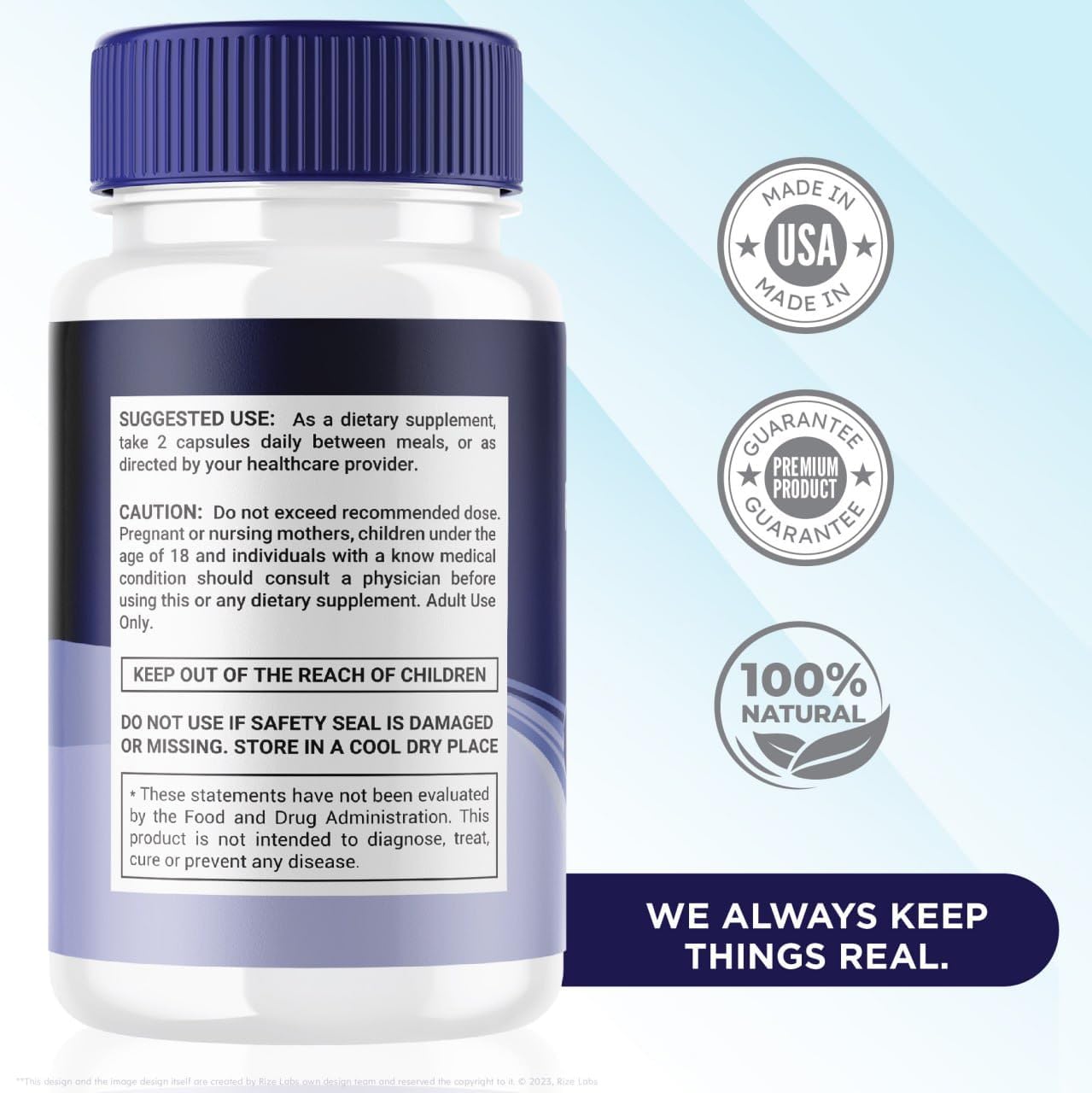 FlowForce Max Dietary Supplement 300 Capsules (5 Pack) - All-Natural Energy & Strength Booster by Rize Labs