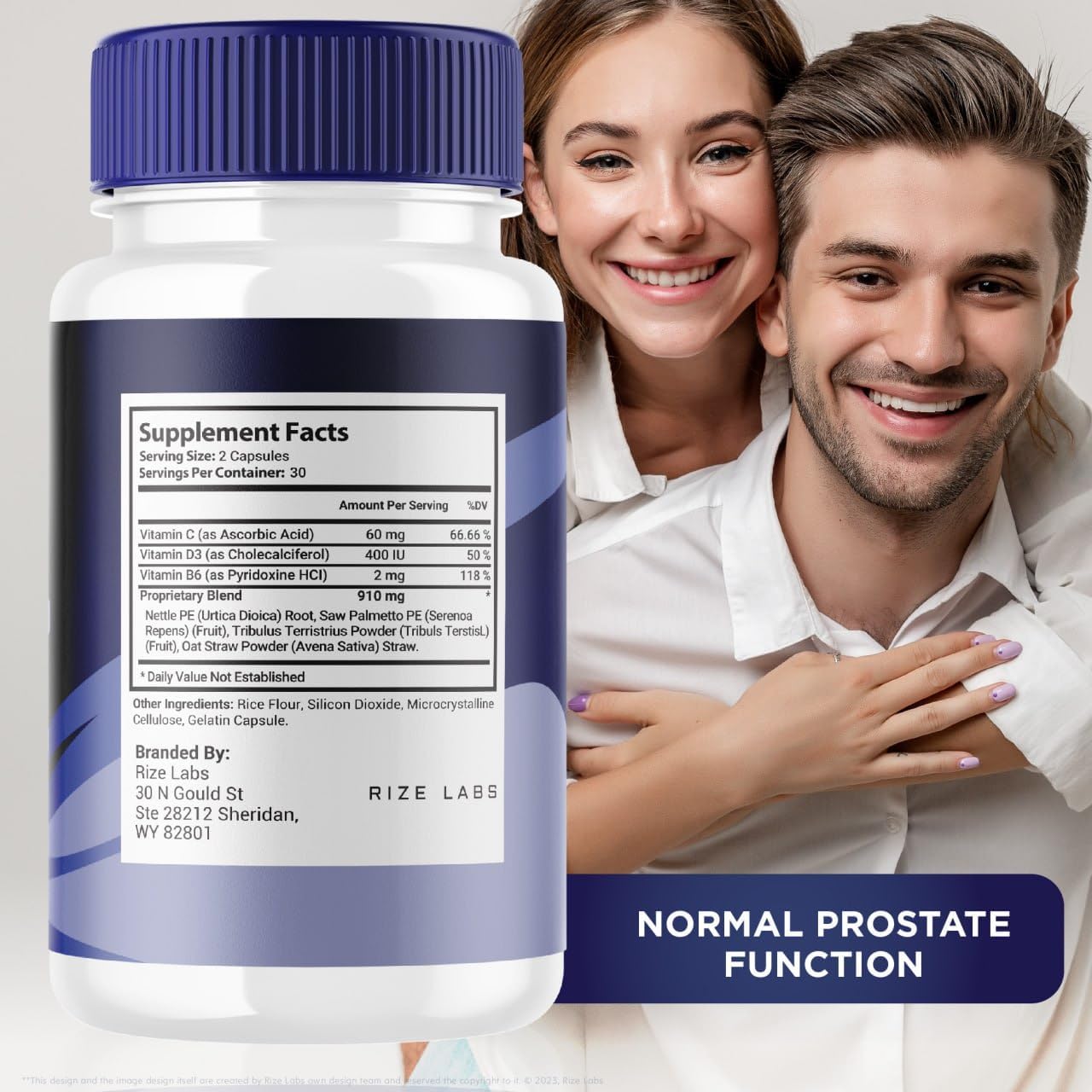 FlowForce Max Dietary Supplement 300 Capsules (5 Pack) - All-Natural Energy & Strength Booster by Rize Labs