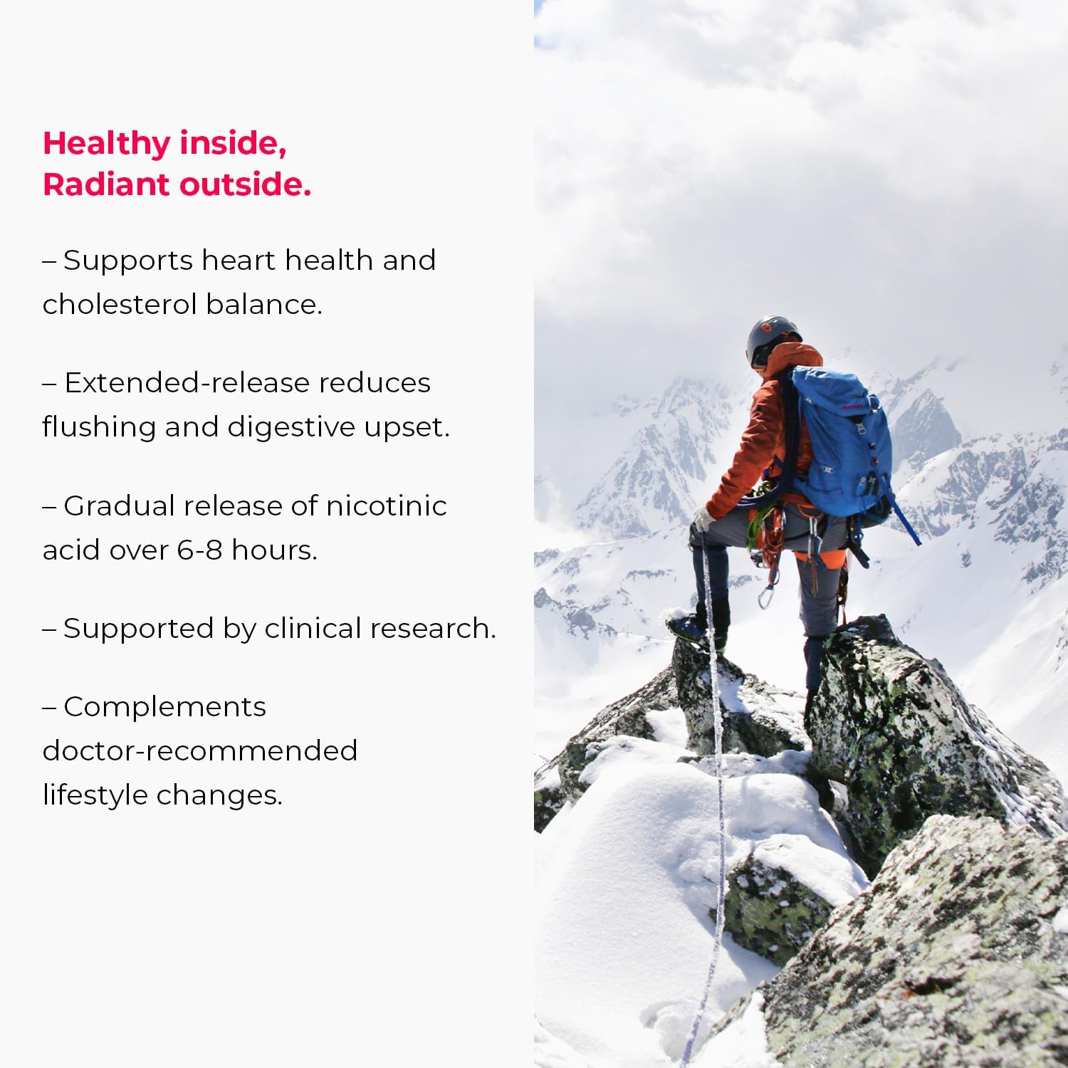 Flush-Free Endur-Amide NAD+ Niacinamide Vitamin B3 500mg Tablets - Energy Supplements for Men and Women, Optimal Absorption