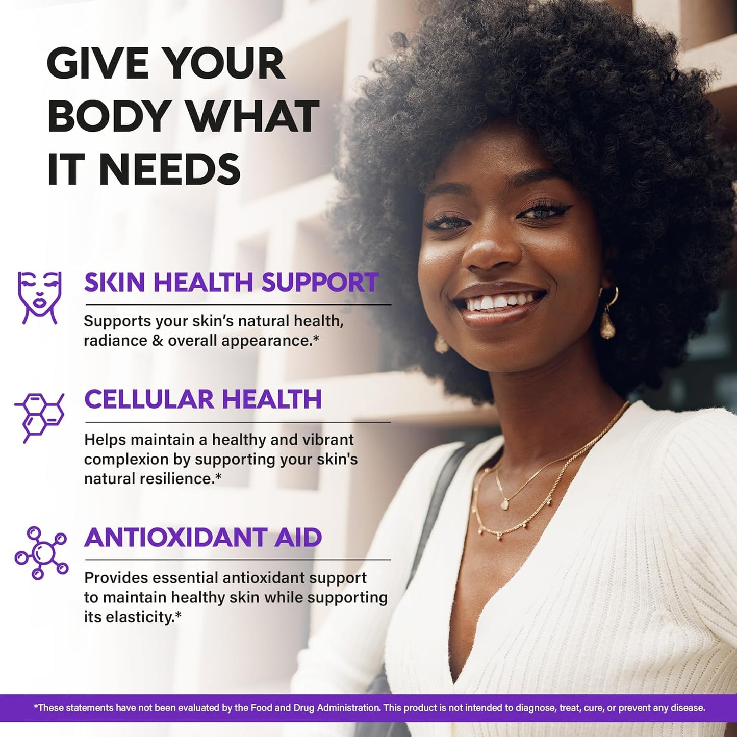 Flush-Free Niacinamide 500mg Supplement with Zinc & Vitamin C - Skin Health & Antioxidant Support - Vegan & Non-GMO - 120 Capsules - Made in USA