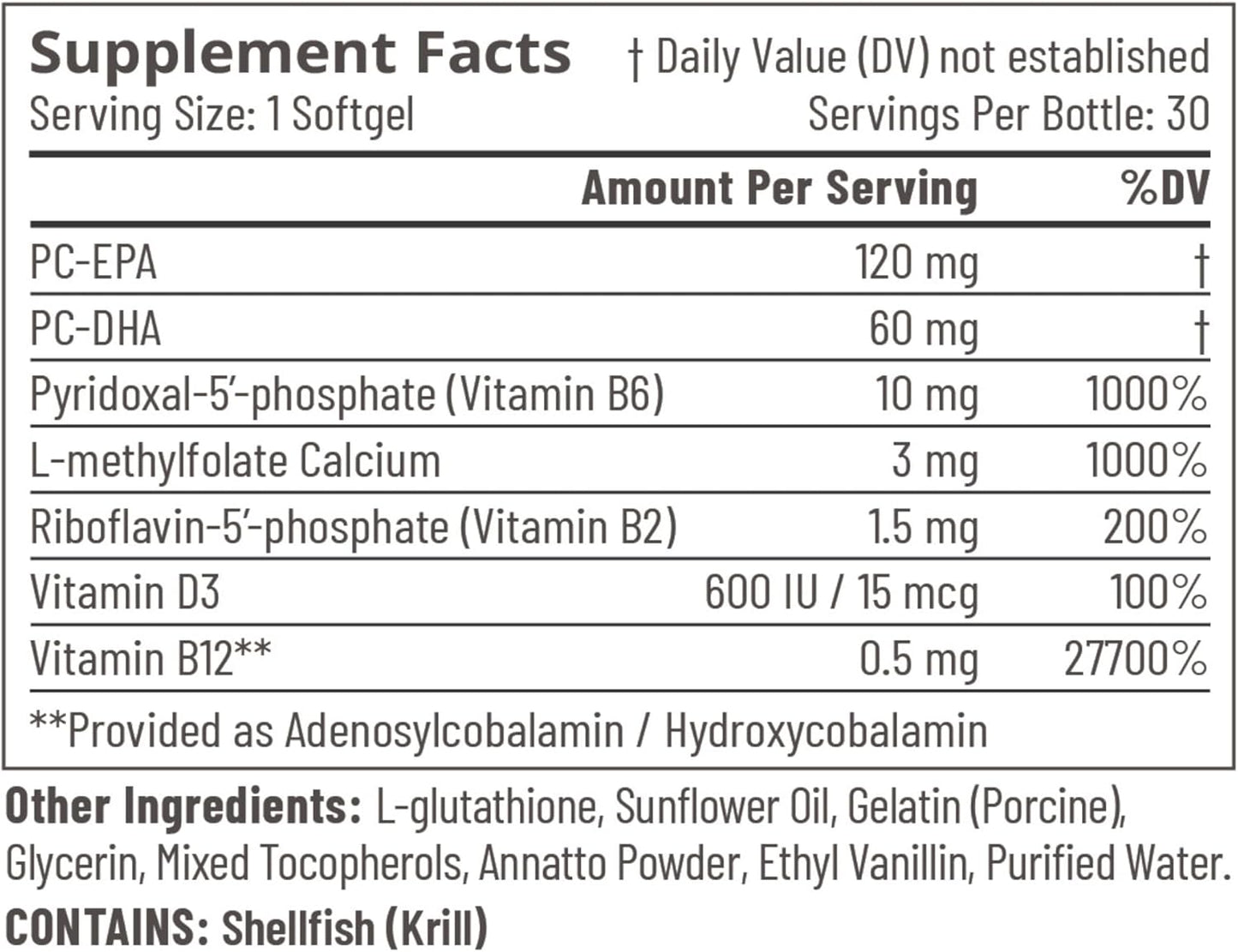Focus Brain Supplement for Kids - Enhances Cognitive Function and Mental Clarity - 30 Softgels for 1 Month