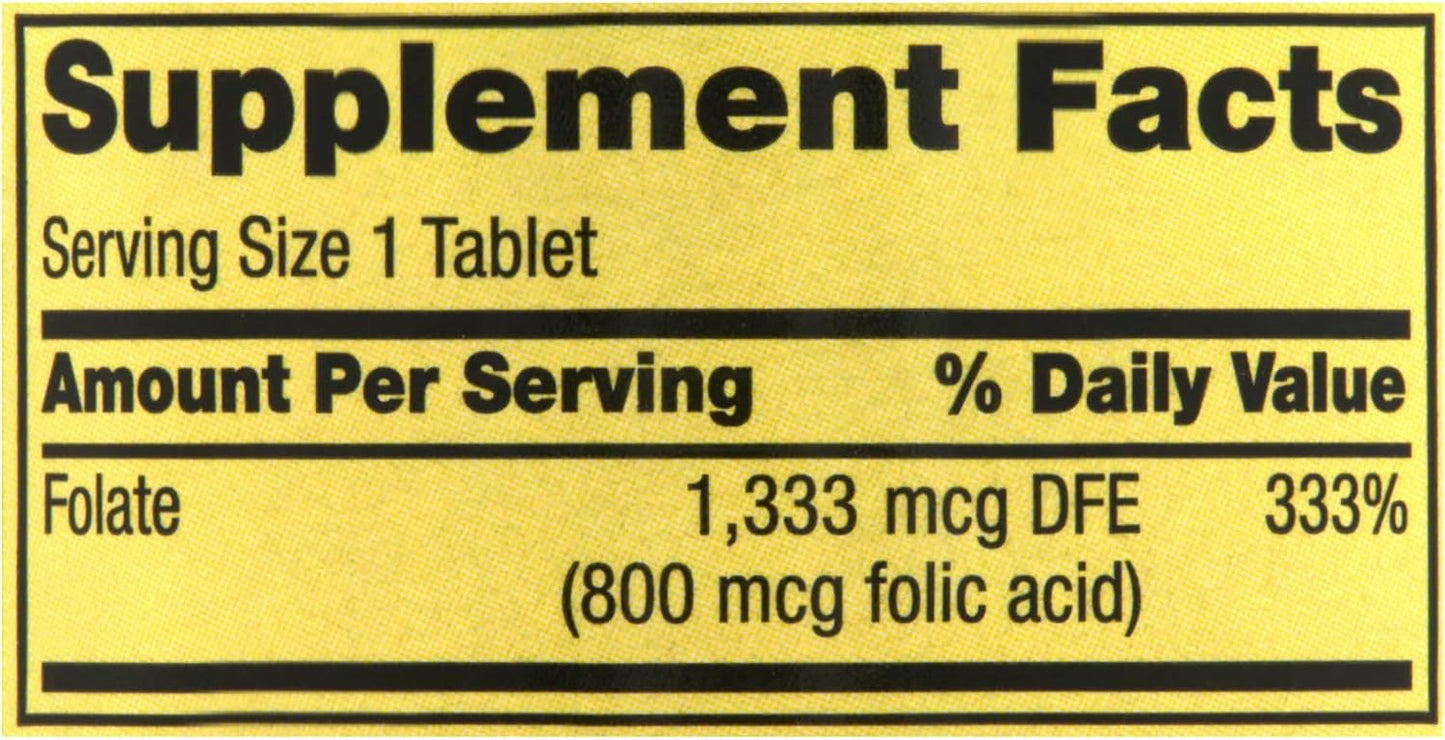 Folate Supplement for Women Pregnancy | Folic Acid 800 | 400 Count Bundle with Lual's 45 Diabetes Decoded - Spring Valley