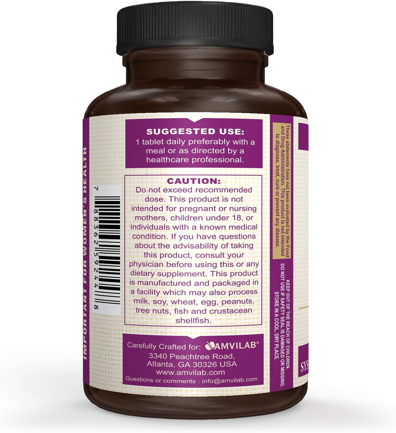 Folic Acid 400 mcg (670 mcg DFE) Dietary Supplement for Nervous System Health - 200 Tablets - 200 Day Supply