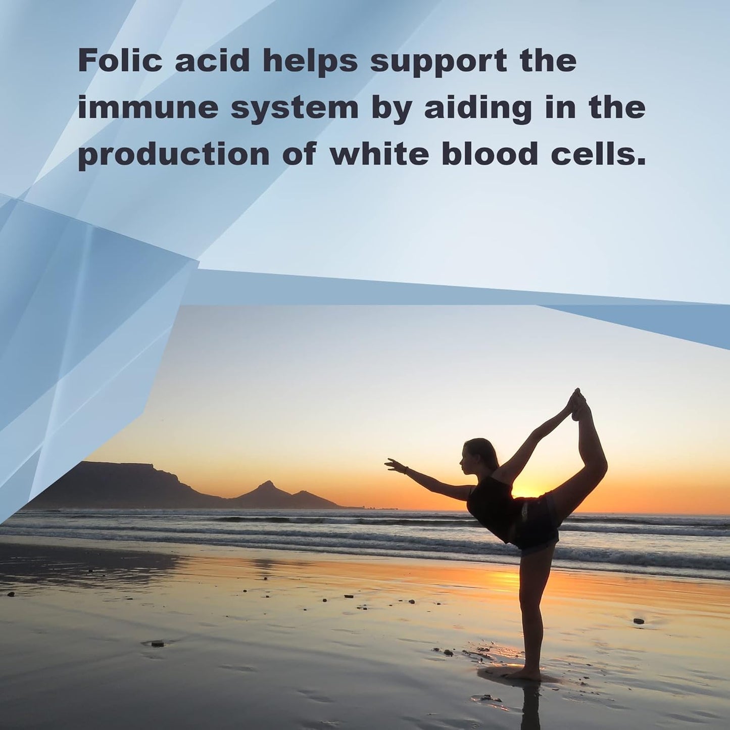 Folic Acid Capsules 5mg - 100 Count for Prenatal Health - Essential B Vitamin Supplement - Gluten Free & Non-GMO - Made in USA