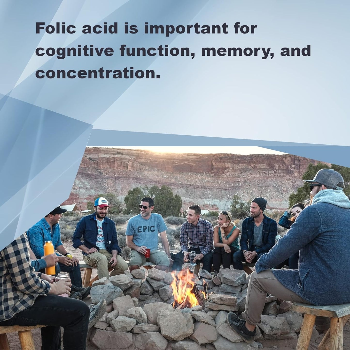 Folic Acid Capsules 5mg - 100 Count for Prenatal Health - Essential B Vitamin Supplement - Gluten Free & Non-GMO - Made in USA