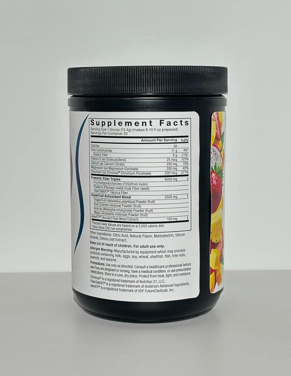 Force Factor Diet Aid Powder: Metabolism Booster & Lean Body Support with 15x More Absorbable Chromium, Tropical Fruit Flavor, 30 Servings