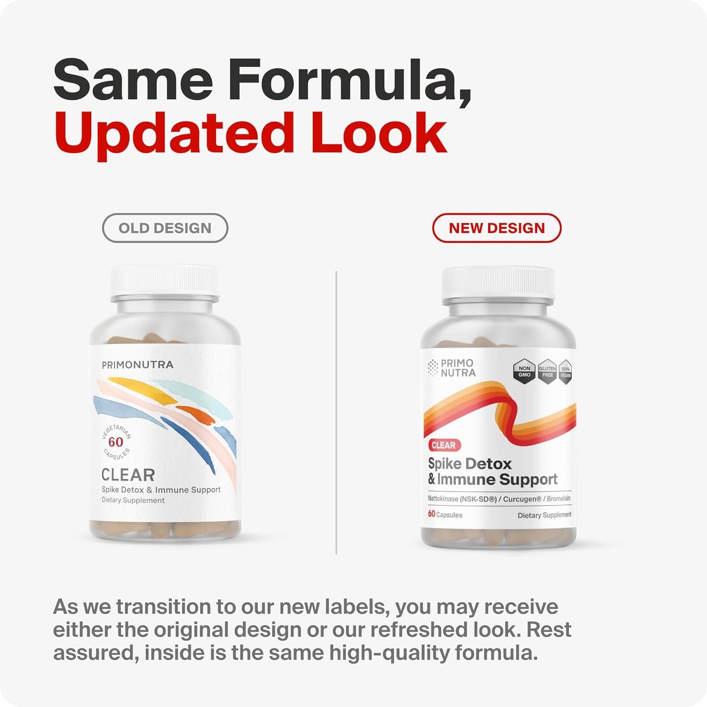 Foreign Protein Cleanse Supplement with Nattokinase, Bromelain, Curcumin, and Molecular Hydrogen - 60 Count Pack