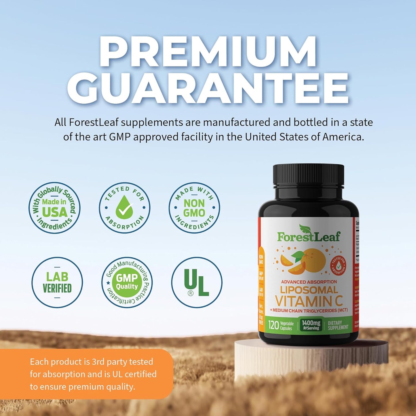 ForestLeaf Immune Defense Supplement with Liposomal Vitamin C, Quercetin, and Nettle - Immune Support for Adults - 2 in 1 Immunity Boosters - BoostGo Australia