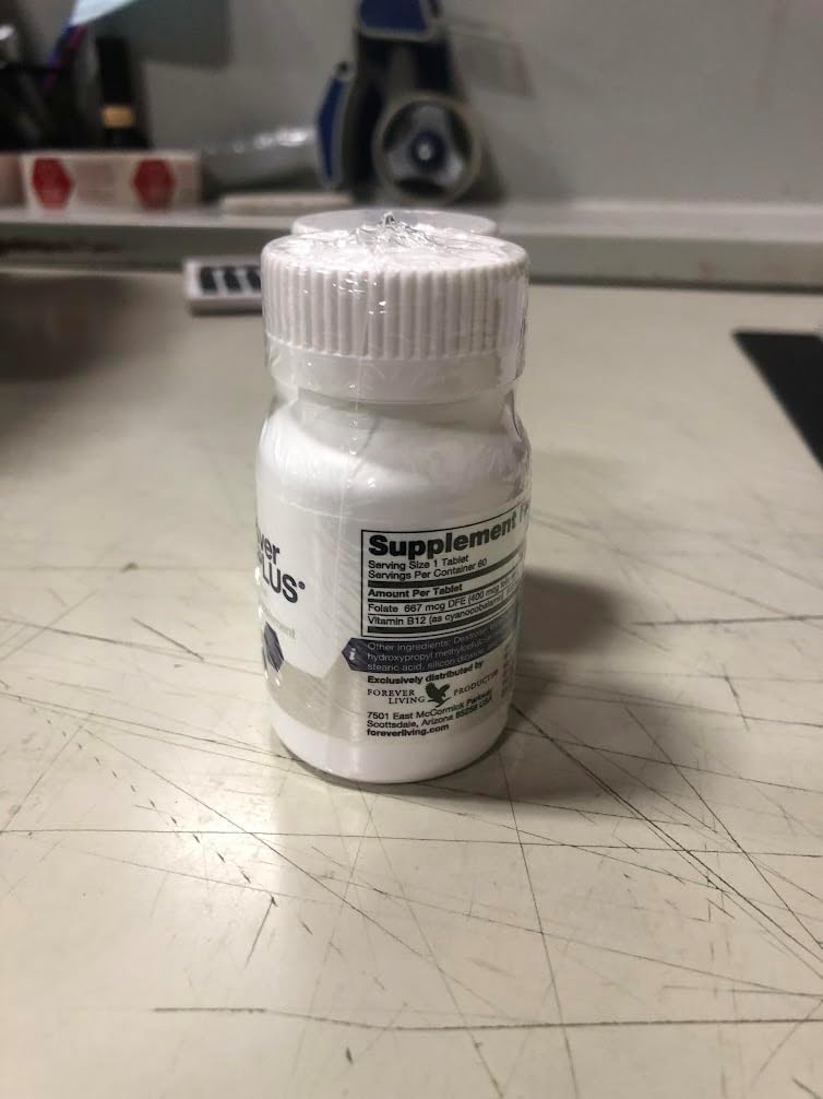 Forever Living B12 Plus - Vegan Essential B Vitamins for Energy, Immune Support, and Red Blood Cell Health - 60 Tablets