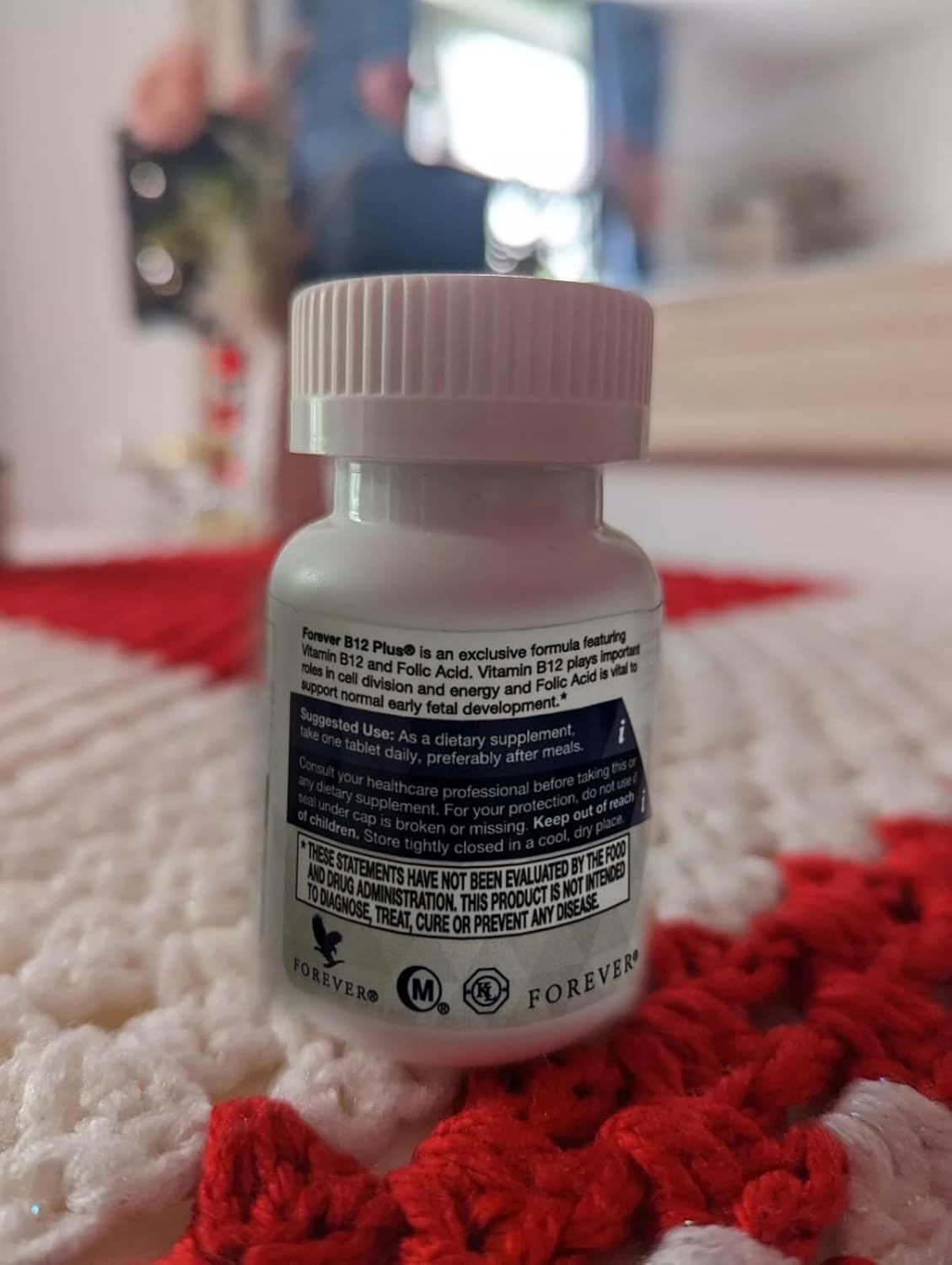 Forever Living B12 Plus - Vegan Essential B Vitamins for Energy, Immune Support, and Red Blood Cell Health - 60 Tablets