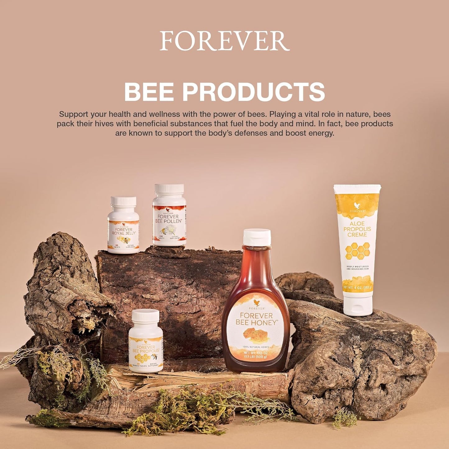 Forever Living Bee Propolis Chewable Tablets - Immune Support with Flavonoids - 60 Tablets