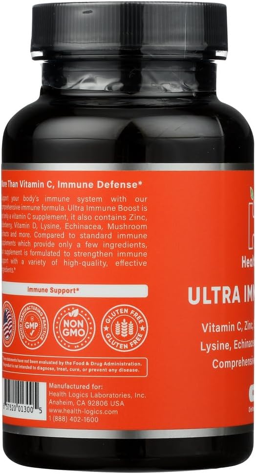 Fortify! Immune Support Capsules with Vitamin C, Zinc, Elderberry, Vitamin D, and Mushroom Extracts, 60 Veggie Caps - Powerful Antioxidant Formula