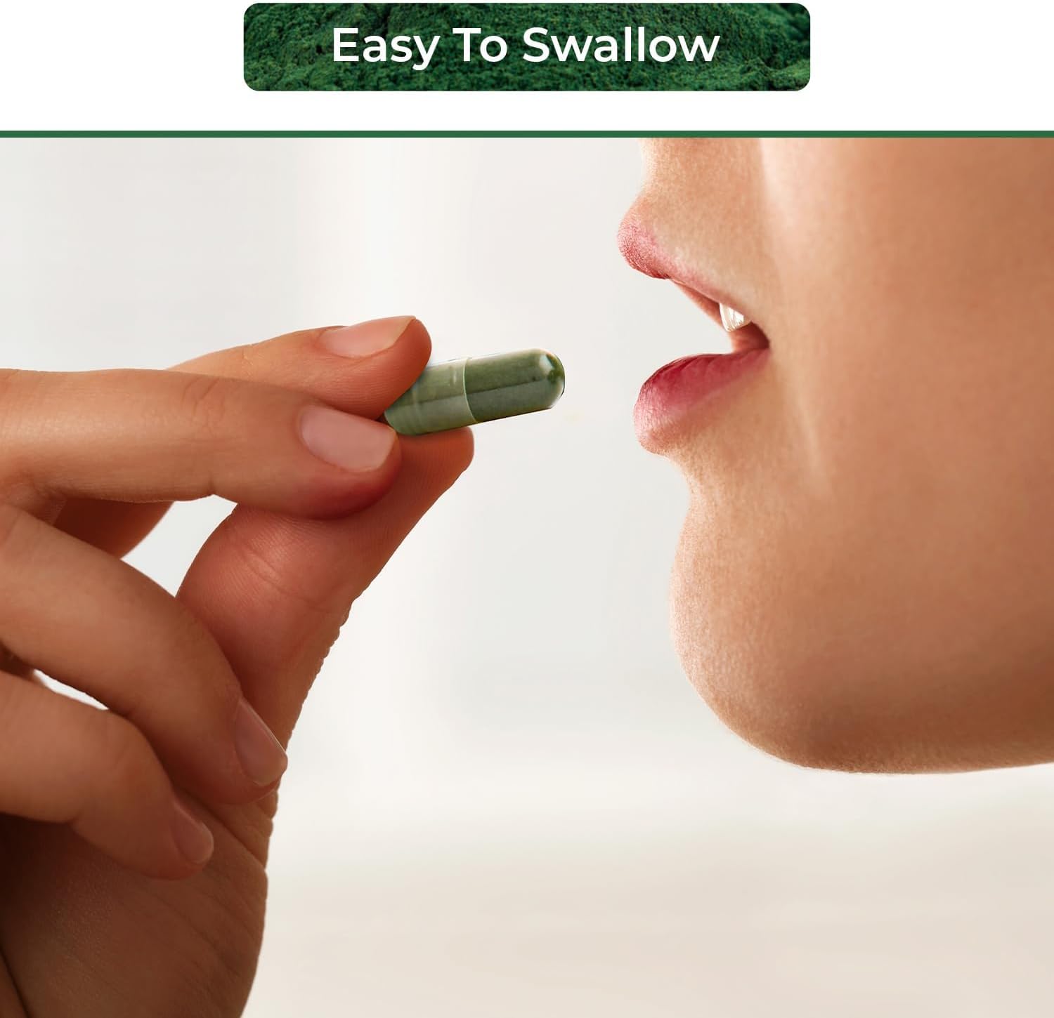 Forty Pack of Organic Spirulina Capsules - Pure Vegan Superfood Supplement, Non-GMO, Gluten Free, Chemical Free (4800 mg)