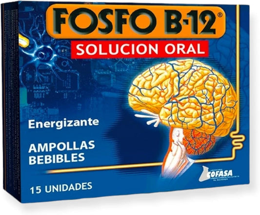 Fosfo B-12 Oral Solution and Syrup Combo Pack - 120ml Syrup, 15 Ampolla Units