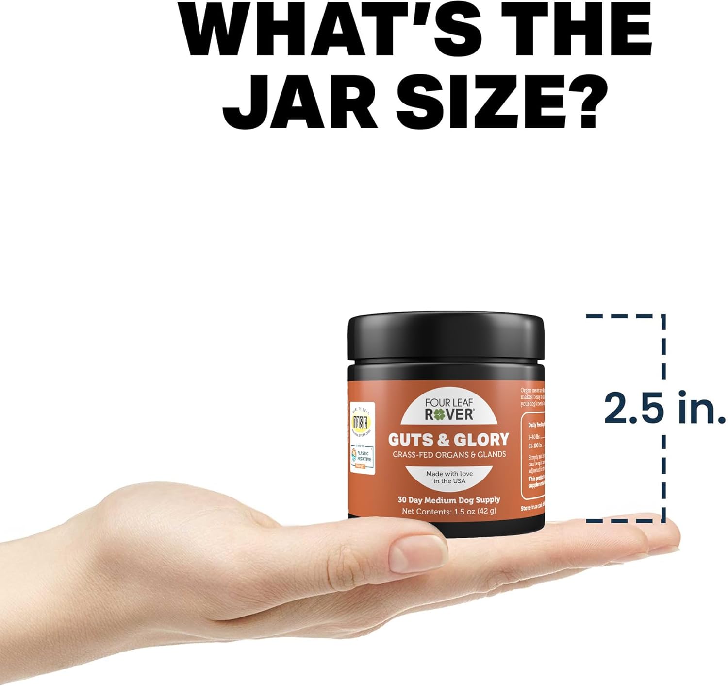 Freeze Dried Beef Organs for Dogs - Four Leaf Rover Guts & Glory - Rich in Minerals - Veterinarian Formulated - 30 Large Servings