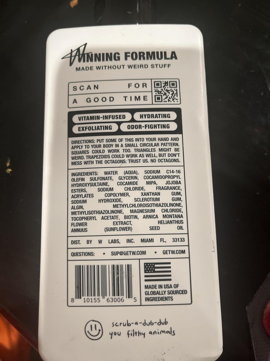 Fresh Ice Vitamin Infused Biotin Magnesium Body Wash by W Labs, Inc. - 1 Count Pack