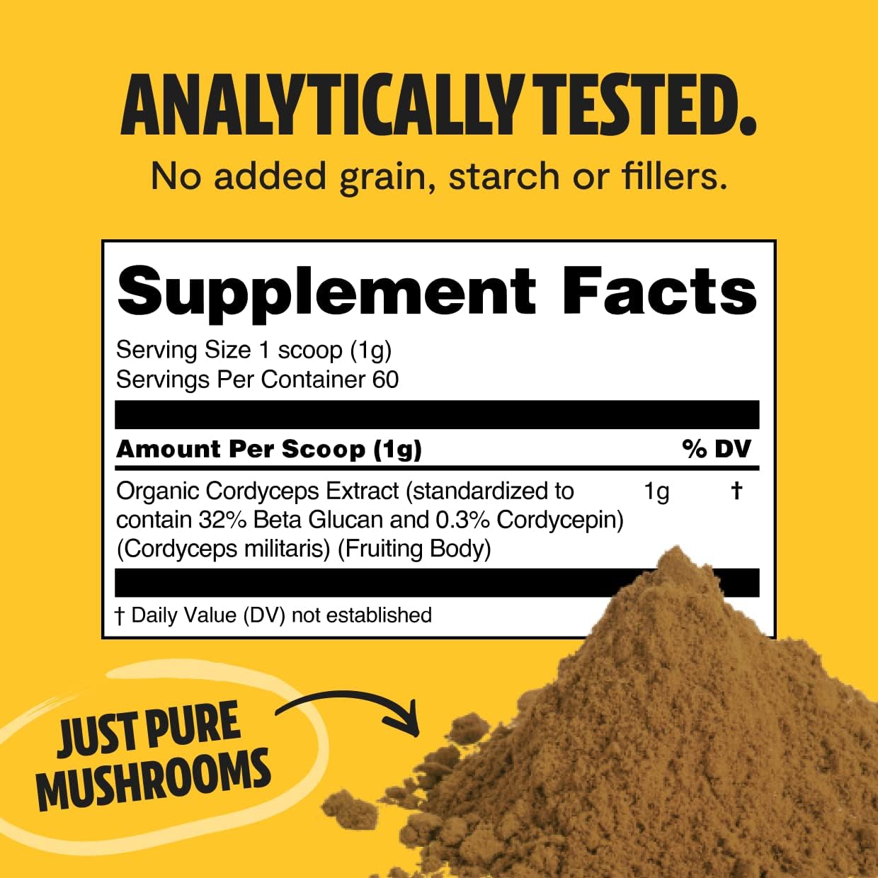 FreshCap Mushrooms Ultimate Blend Starter Kit - Lion's Mane, Cordyceps (60g Powder)