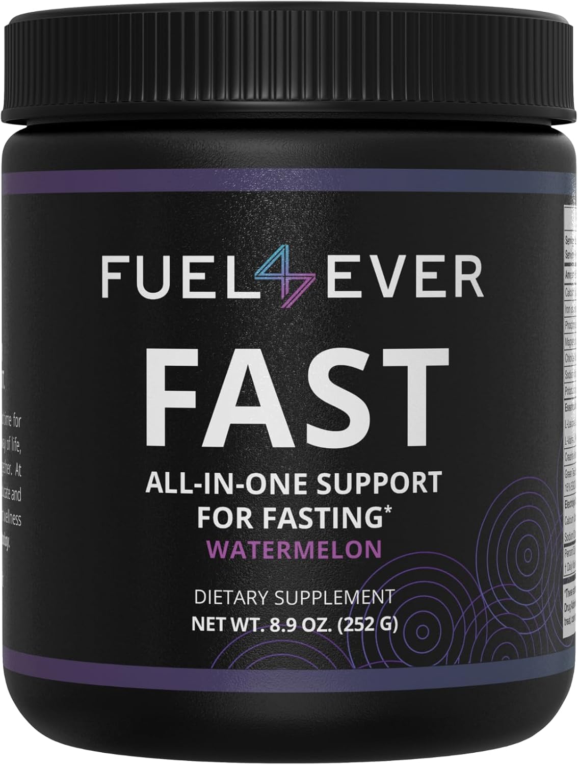 Fuel 4 Ever Electrolyte Powder with Creatine, Amino Acids & Green Tea Extract - Watermelon Flavor, 30 Servings