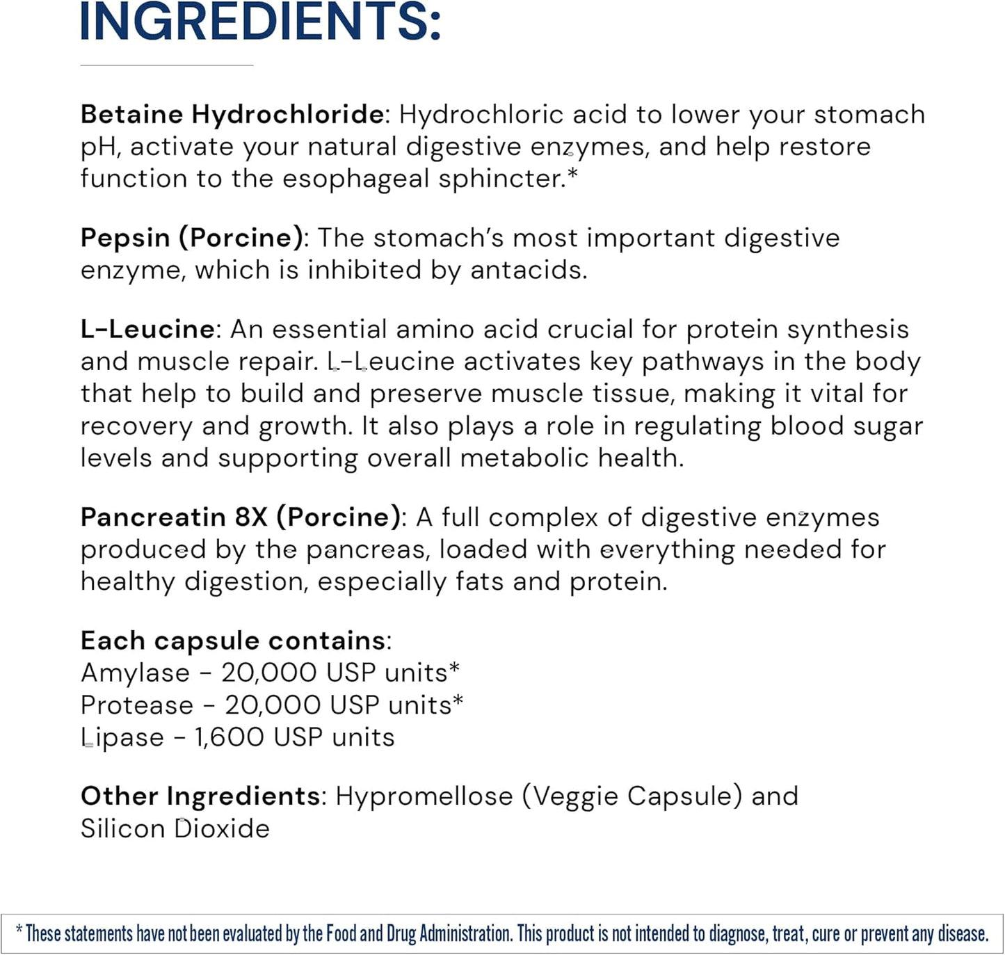 Full Spectrum Digestive Enzymes with Probiotics (180 caps) - Relief for Bloating, Heartburn, Gas, Constipation - BodyHealth Enzyme Support