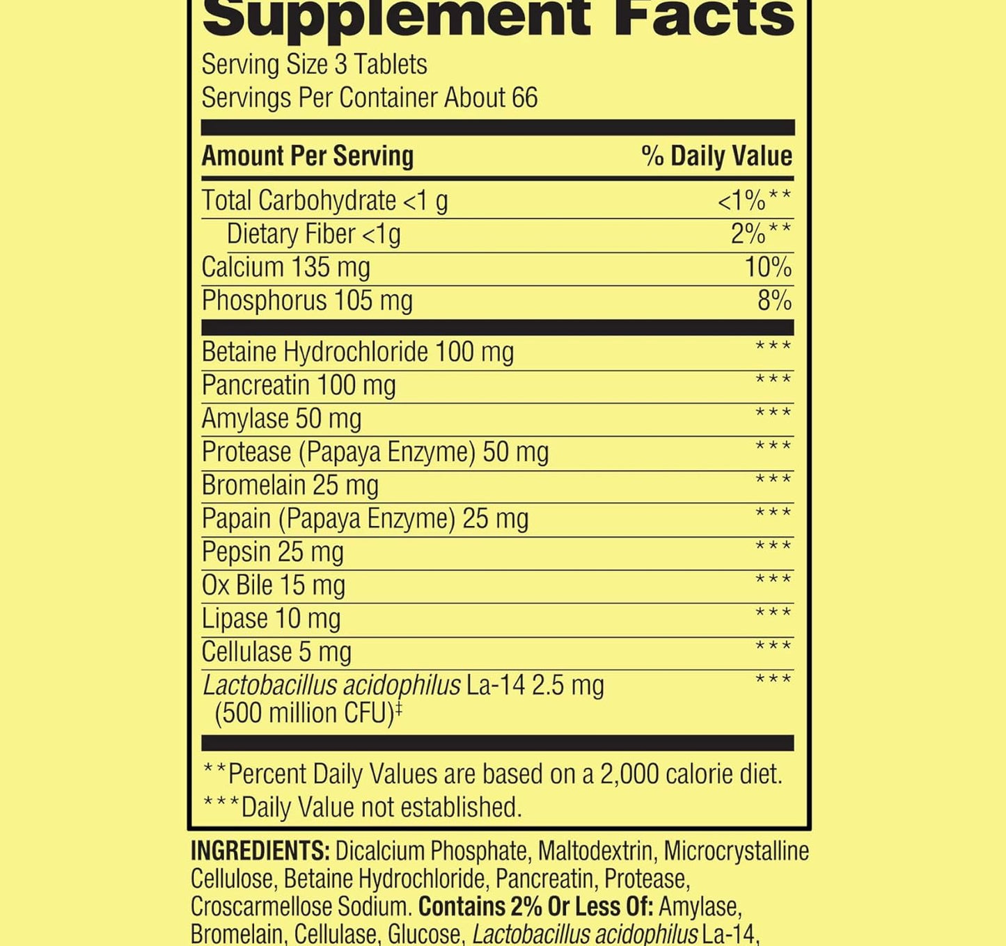 Gabrenz Spring Valley Probiotic Enzyme Digestive Tablets, 200 ct - Probiotics & Enzymes for Digestive Health, Pack of 1 with Gbz Ref Magnet