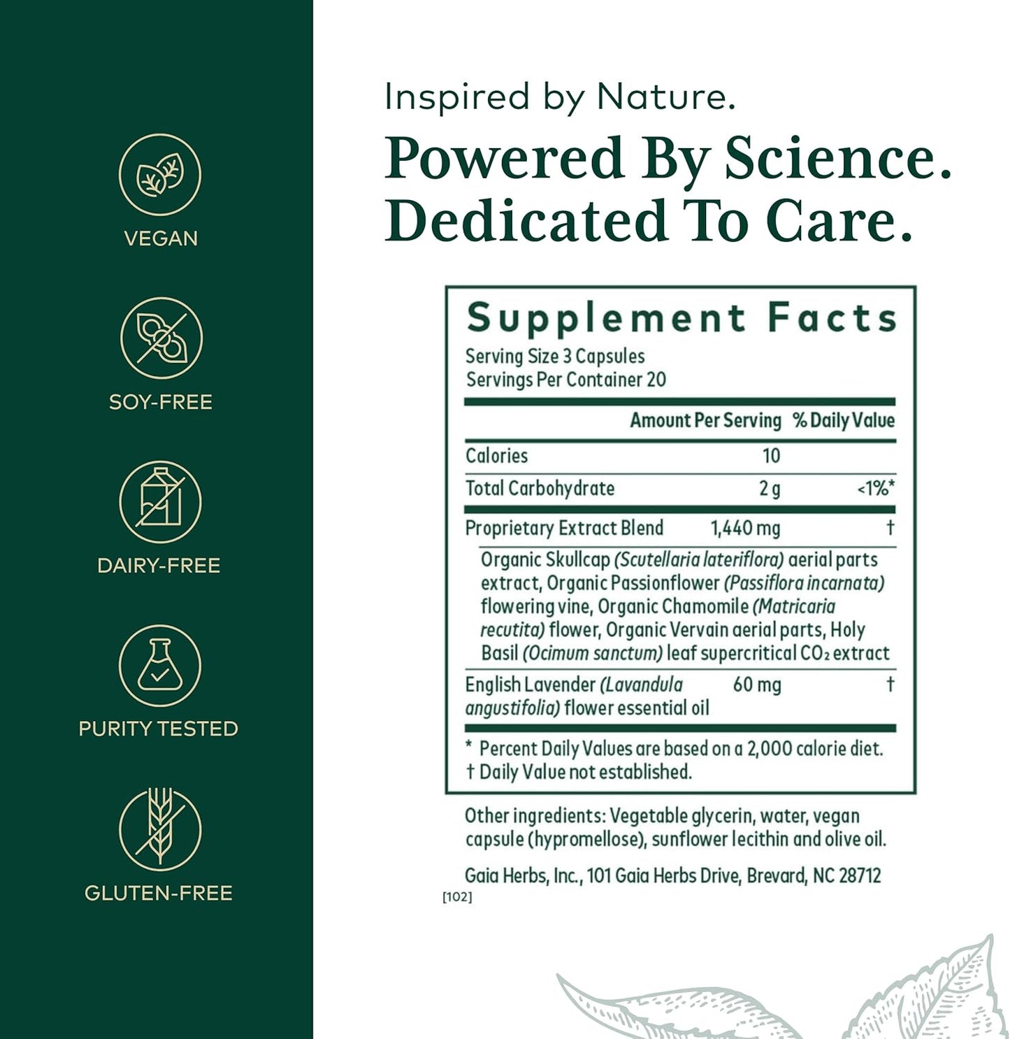 Gaia Herbs PRO Calm Restore - Natural Stress Relief Supplement for Relaxation and Balance