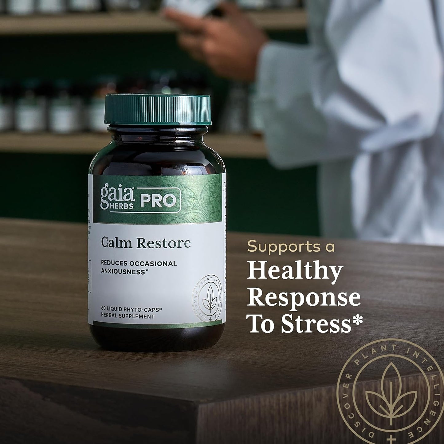Gaia Herbs PRO Calm Restore - Natural Stress Relief Supplement for Relaxation and Balance