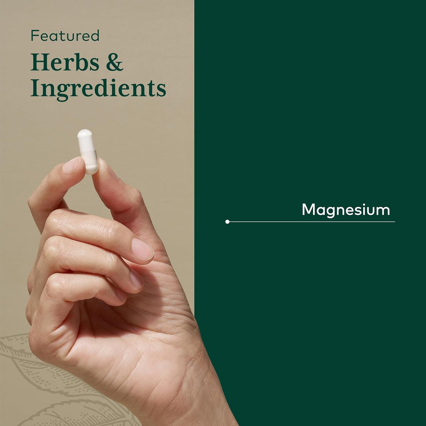 Gaia Herbs Pro Magnesium Glycinate 400 - Natural Sleep Aid & Stress Relief - Promotes Relaxation - 180 Capsules