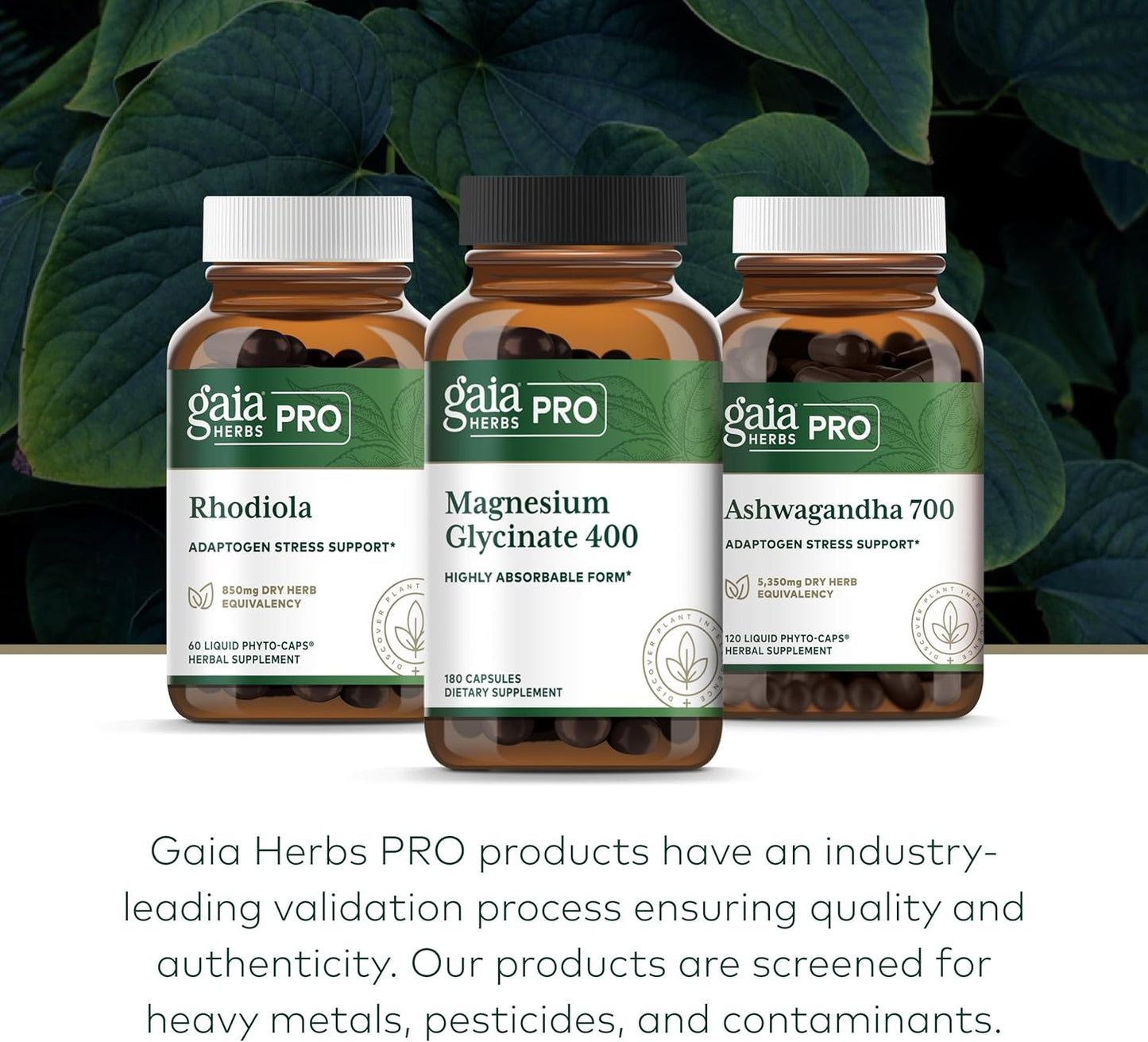 Gaia Herbs Pro Magnesium Glycinate 400 - Natural Sleep Aid & Stress Relief - Promotes Relaxation - 180 Capsules