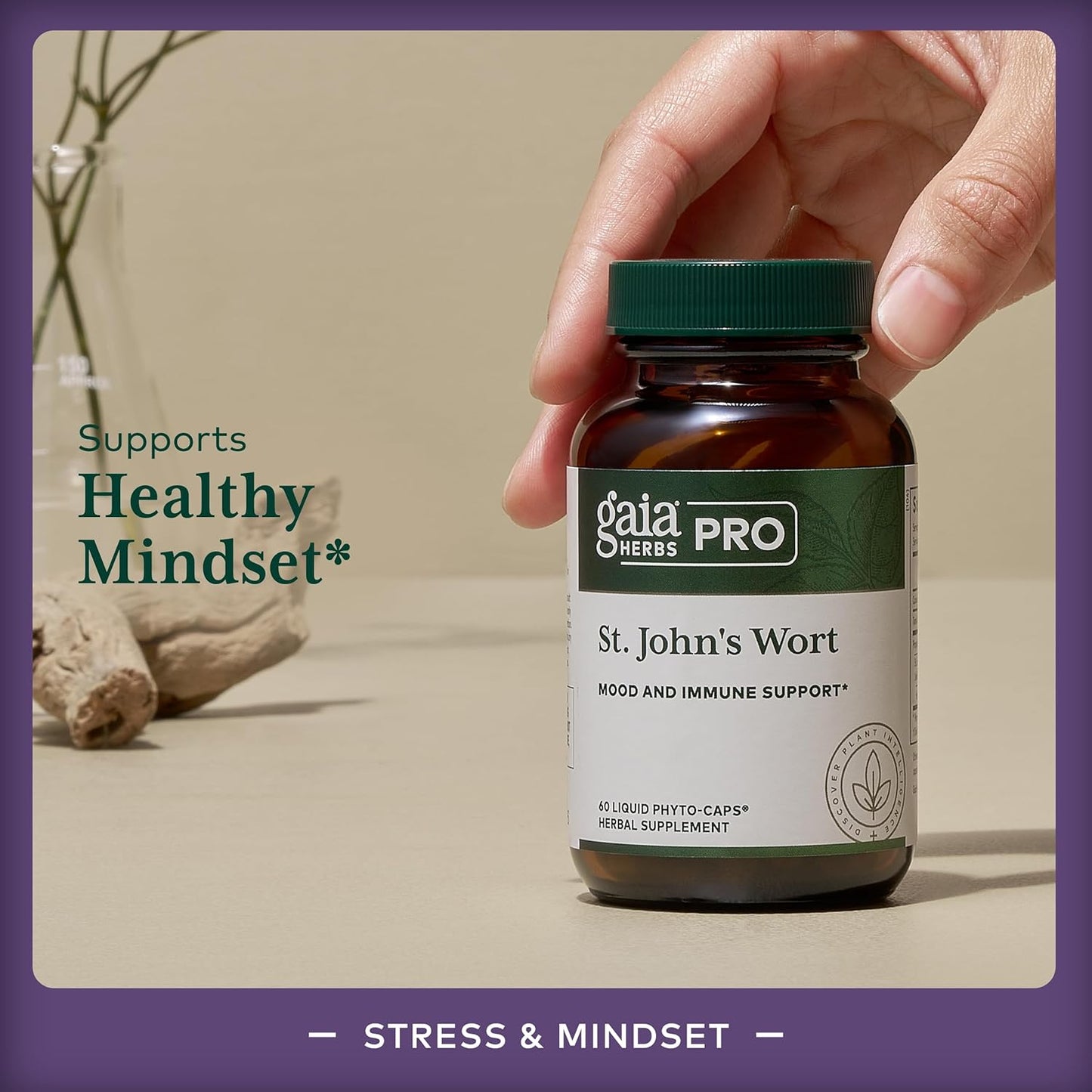Gaia Herbs PRO St. John's Wort Supplement for Mood Support