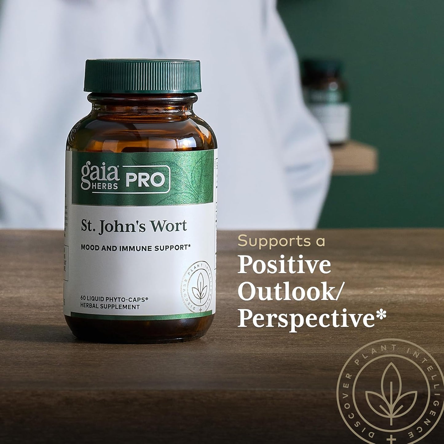 Gaia Herbs PRO St. John's Wort Supplement for Mood Support