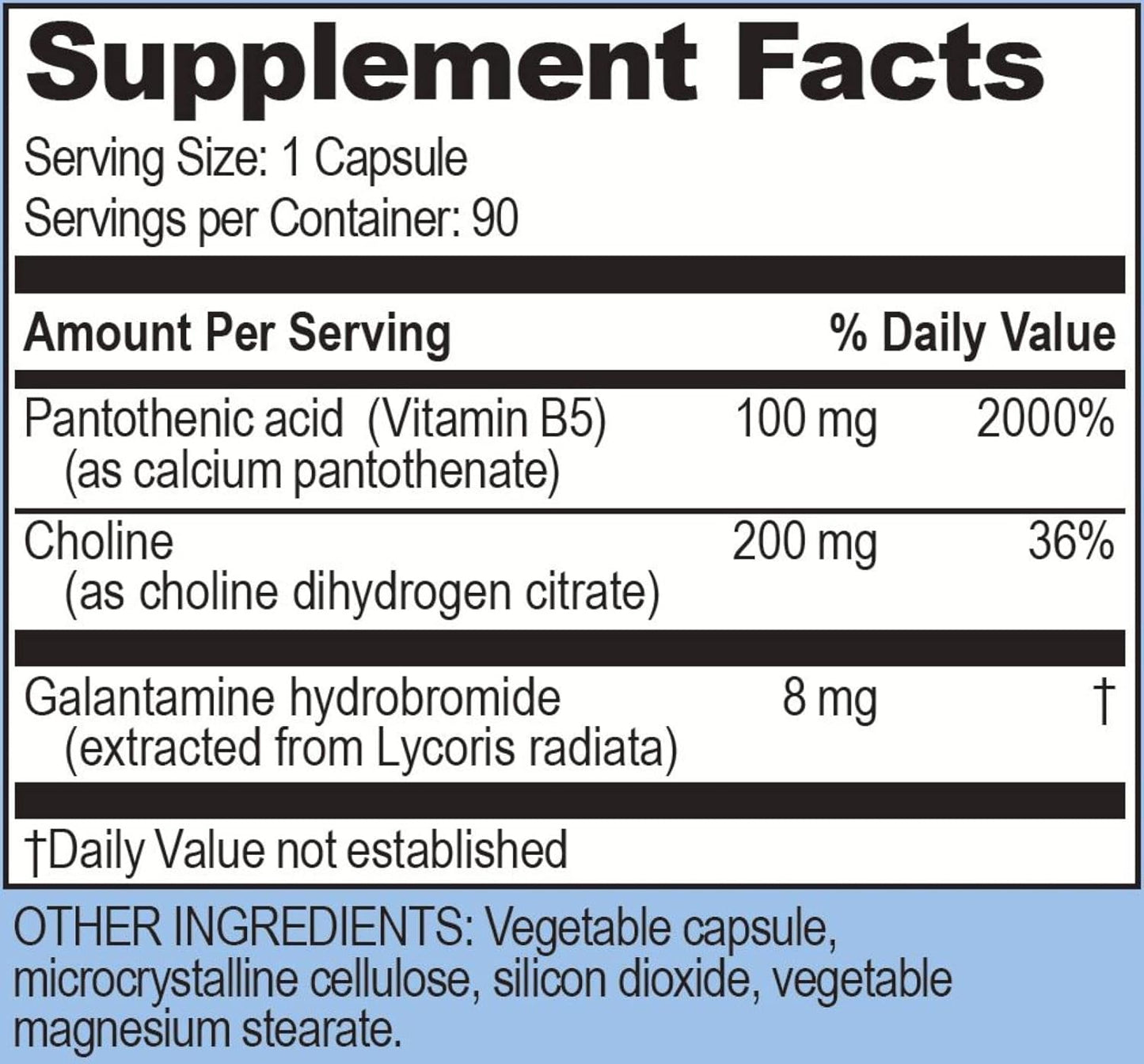 Galantamind Life Enhancement Supplement | 8mg Galantamine, 90 Servings