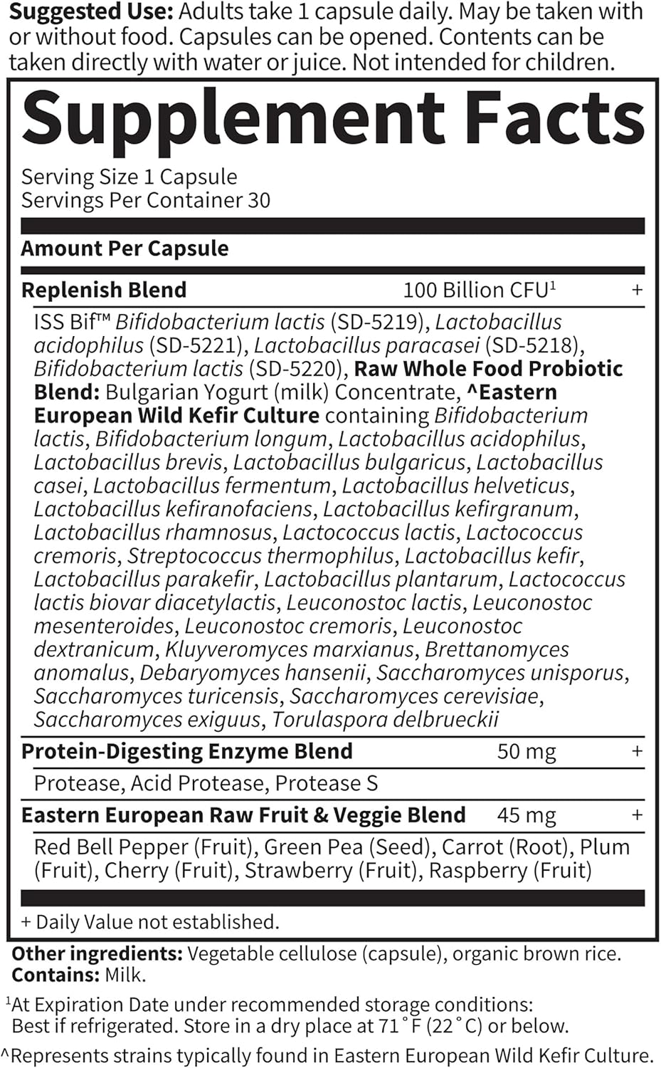 Garden of Life Raw Probiotics Ultimate Care - Digestive Health & Immune Support Supplement - 30 Vegetarian Capsules